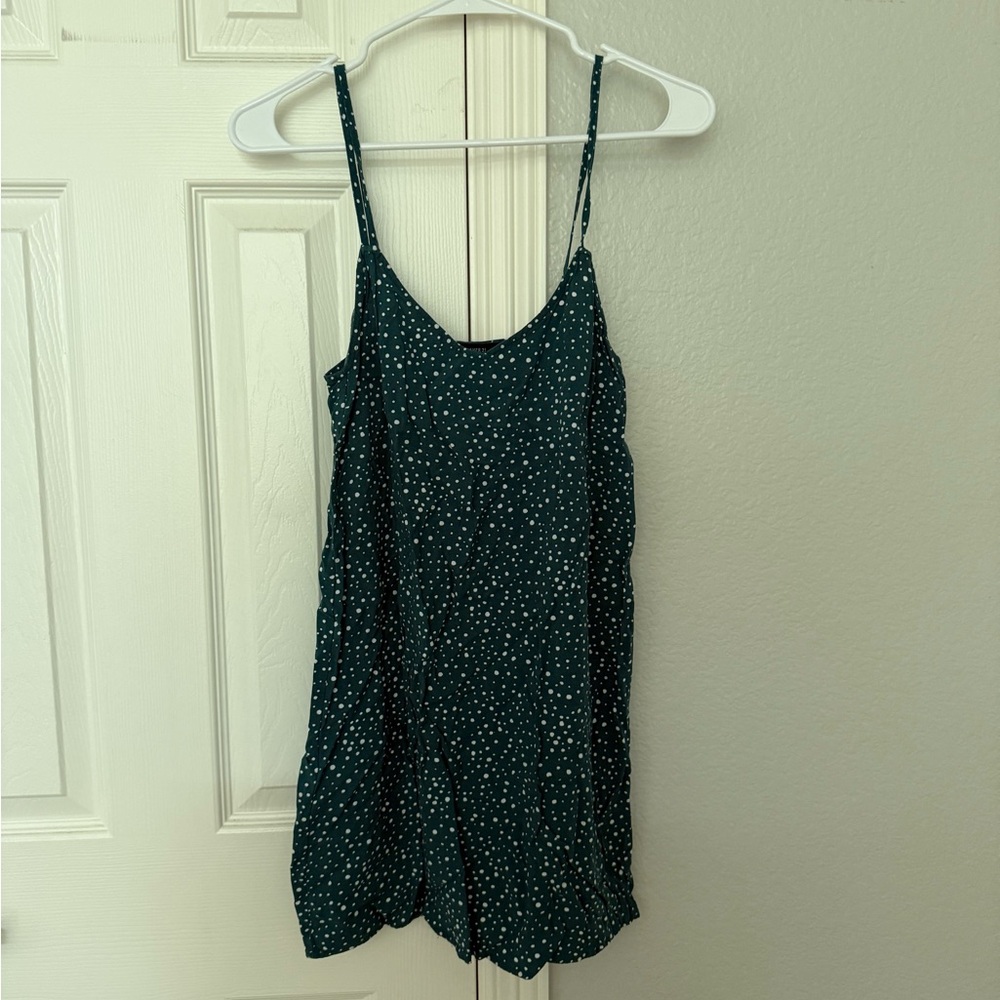 Green Polka Dot Women's Top